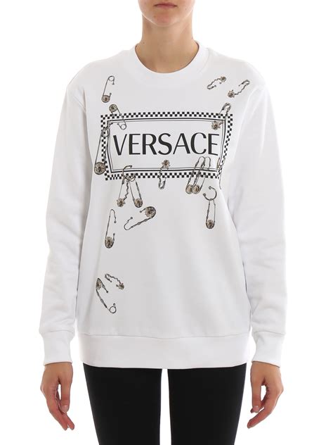 versace halspullover weiss|Versace vintage sweaters.